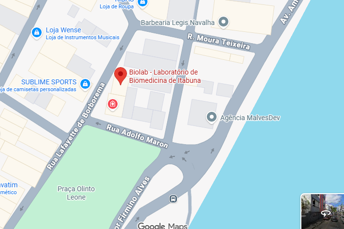 Localização Biolab no Google Maps